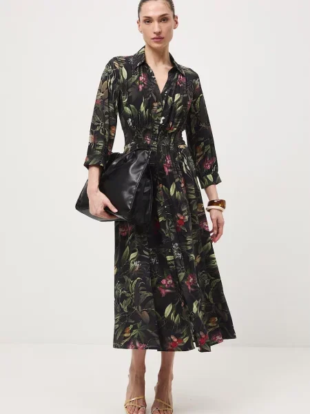 Medicine sukienka rozkloszowana z czarna