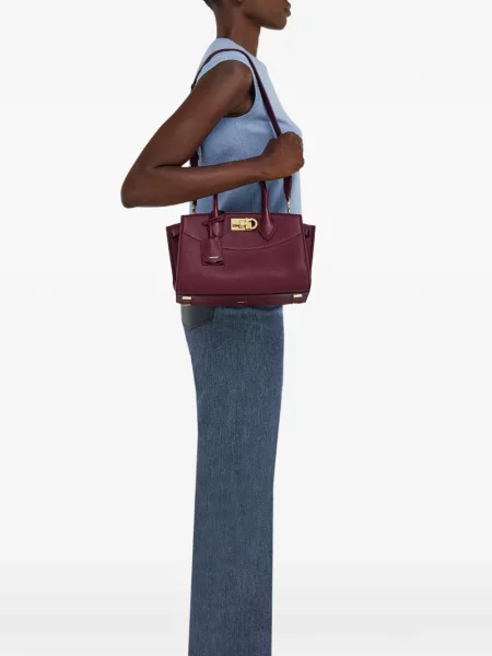 Geantă Ferragamo fără armătură roșu