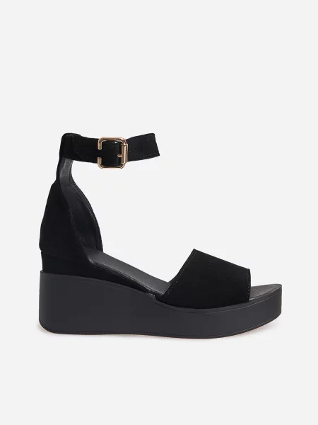 Замшеві Босоніжки ISSA Plus чорний