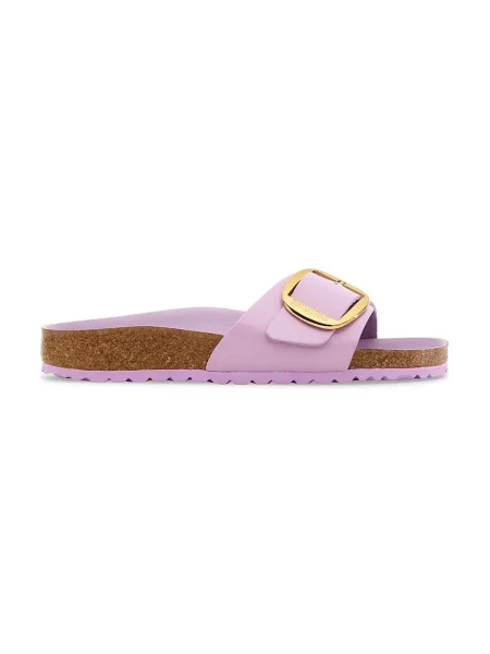 Кожени чехли Birkenstock Madrid Big Buckle лилаво виолетово