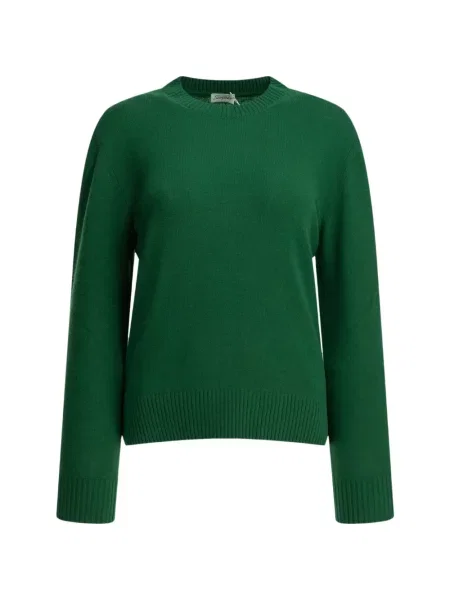 Pulover Semper cu decolteu rotund verde