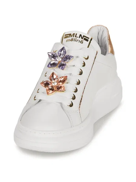 Pantofi Meline alb