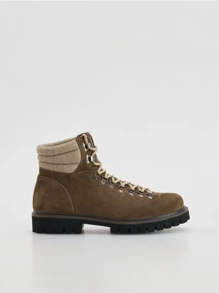 Замшевые ботинки Reserved коричневые