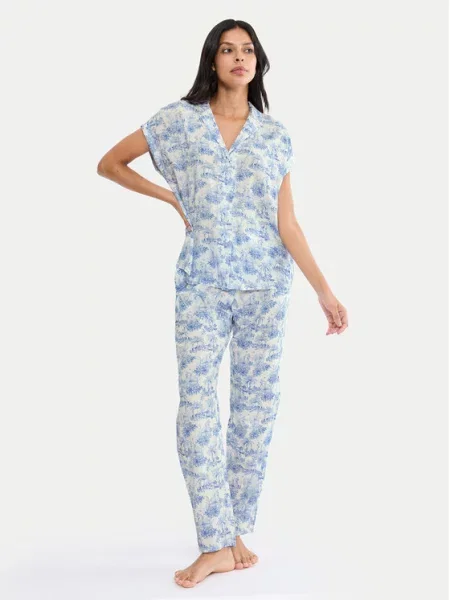 Triumph Pijama Boyfriend albastru