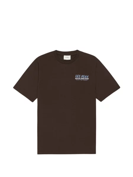 Tricou Les Deux cu imagine maro