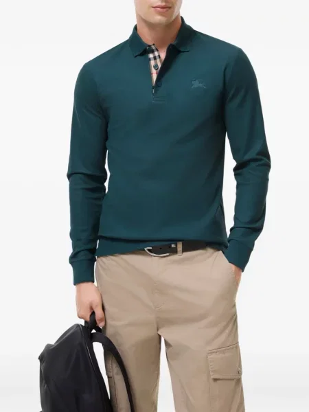 Tricou polo Burberry verde