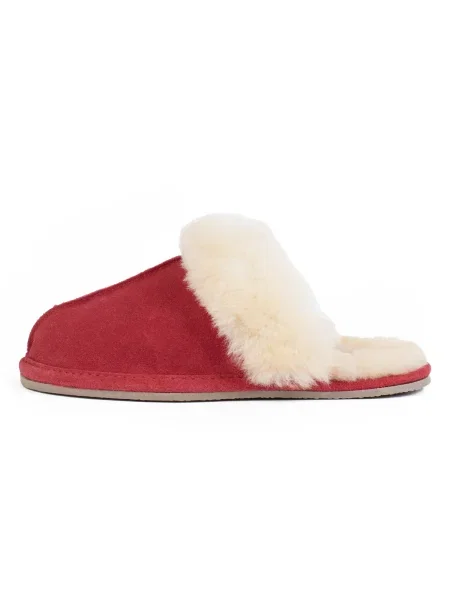 Minnetonka Papuci de casă Sheepskin Slide / roșu bej