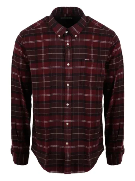 Kostkovaná košile Barbour červená
