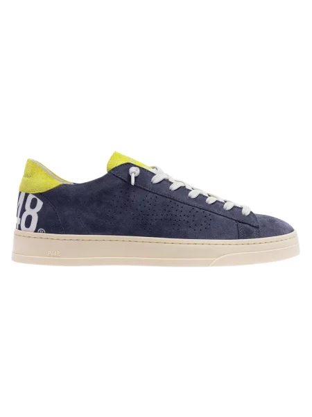 Sneakersy P448 zamszowe niebieskie