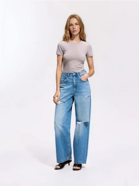 Reserved Tricou slim fit bej