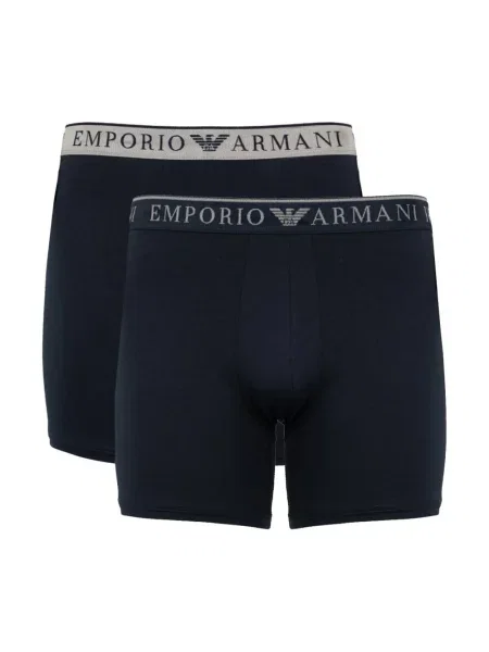 Majtki Emporio Armani ze stretchu niebieskie