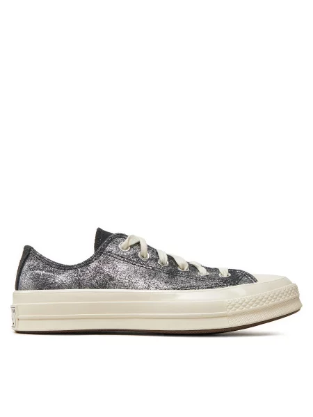 Кеди Converse Chuck 70 Suede Shimmer Ox сірий
