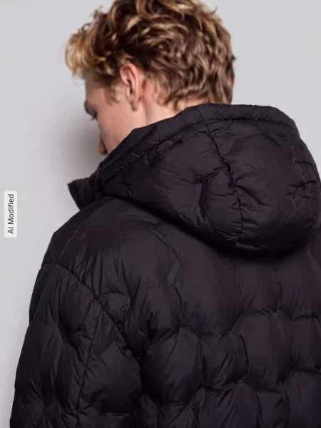 Kurtka pikowana o kroju regular fit z troczkiem w talii model Hugo czarna