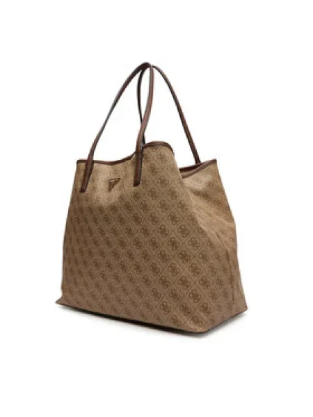 GUESS Shopper táska VICTTORIA csokoládé / mokka barna