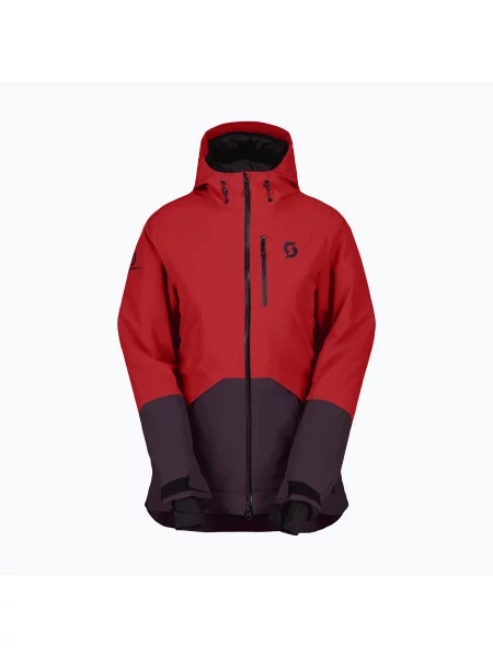 Lyžařská bunda SCOTT Ultimate Dryo Ripstop power red/rich purple červená