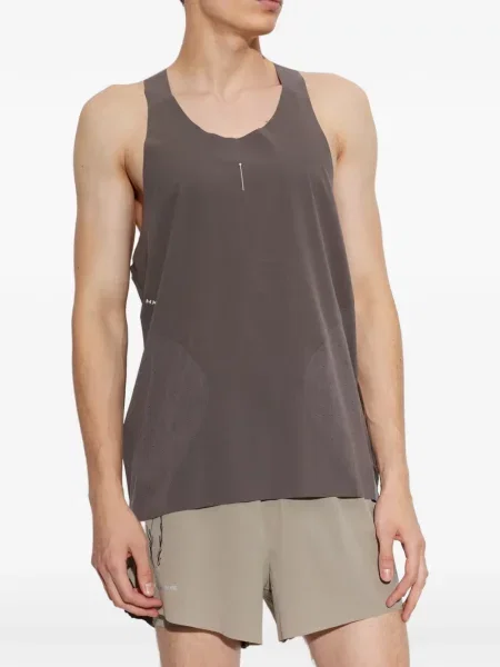 Tricou Adidas fără mâneci cu imagine maro