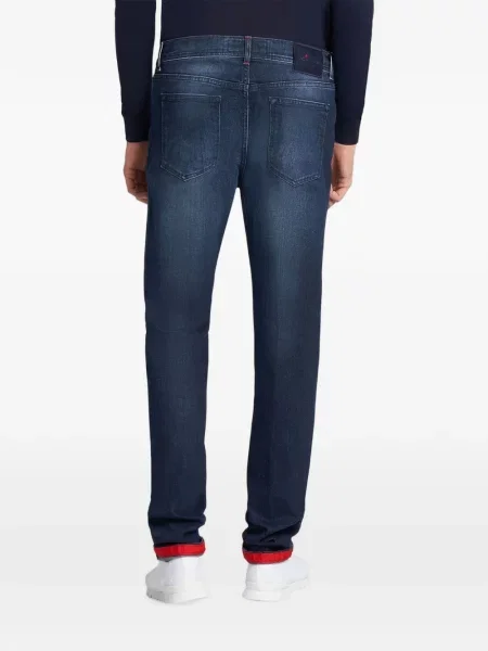 Blugi Kiton cu 5 buzunare albastru