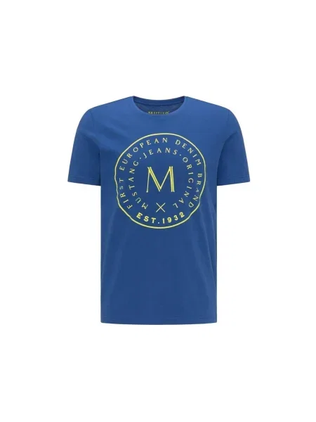 Tricou Mustang cu imagine albastru