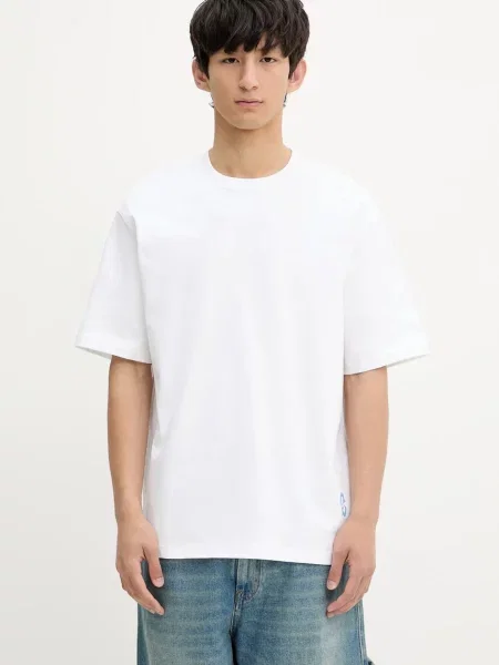 Majica Samsoe Samsoe SASWIRL s tiskom bijela