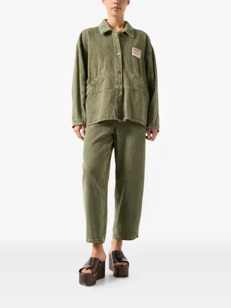 Geacă de blugi American Vintage retro lungă verde