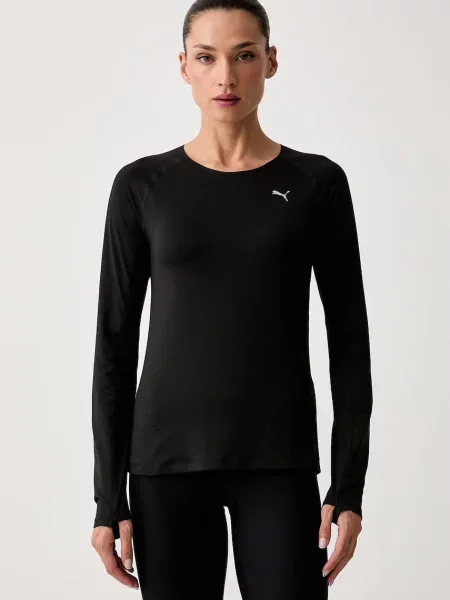 Tricou cu mânecă lungă Puma negru