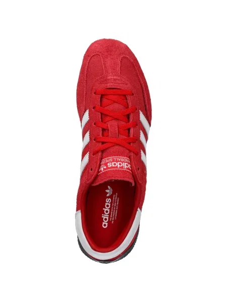 Sneakersy Adidas Predator w paski z dekoltem w serek z kapturem różowe