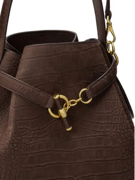 Kabelka LAUREN RALPH LAUREN hnědá