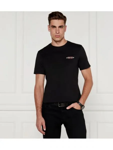 Guess Jeans Póló Slim Fit fekete