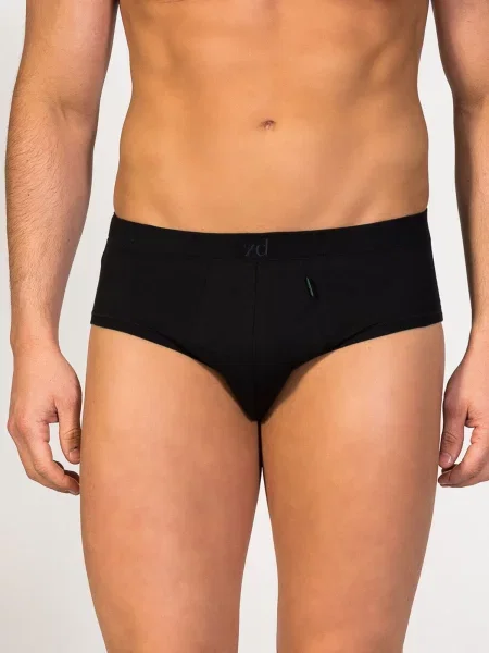 Zd ZERO DEFECTS Slip Mini Egyptian cotton' negru