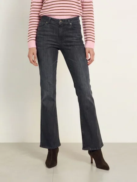 7 For All Mankind Bootcut Džíny The Leggy Bootcut blackout