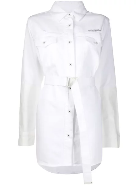 Cu centură cămașă Off-white alb