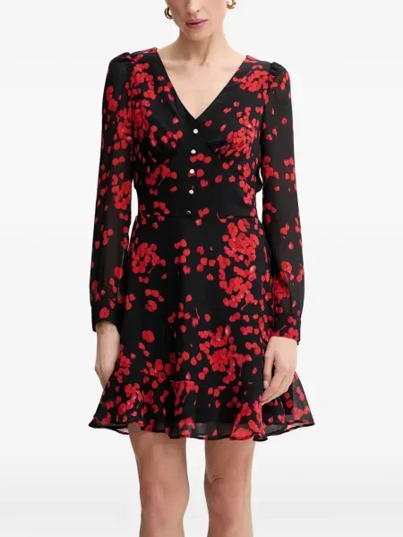 Rochie mini Morgan cu imagine negru