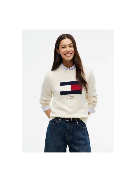 Sveter Tommy Hilfiger béžová