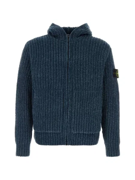 Hanorac Stone Island cu strasuri albastru
