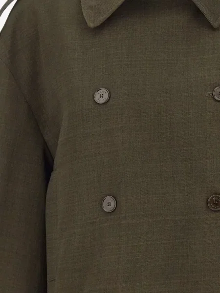 Decupat geacă Kaos cu două rânduri de nasturi verde