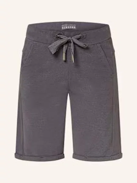 Elbsand Šortky Z Mikinové Látky Brinjana tmavě šedá