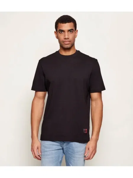 HUGO Tricou Danoto roșu negru