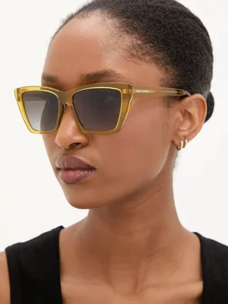 Saint Laurent ochelari de soare MICA galben