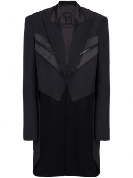 Sacou Balmain de lână negru