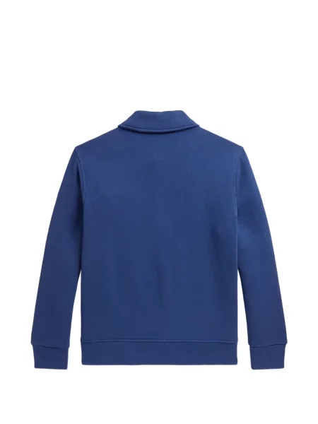 Dětska fleecová mikina Polo Ralph Lauren modrá