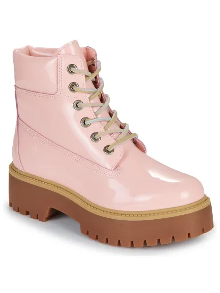 Pantofi Timberland streetstyle cu strasuri roz