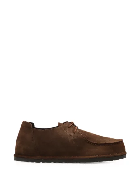 Pantofi derby Birkenstock din piele de căprioară maro
