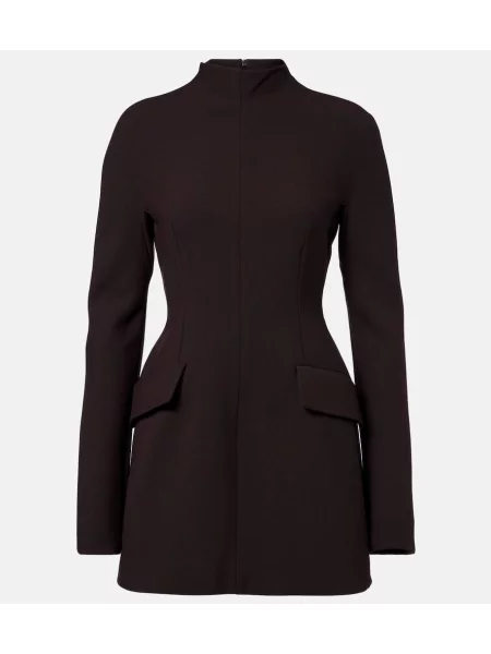 Cu peplum rochie Sportmax maro