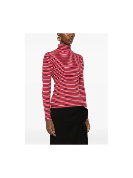 Sweter z golfem Dries Van Noten czerwony