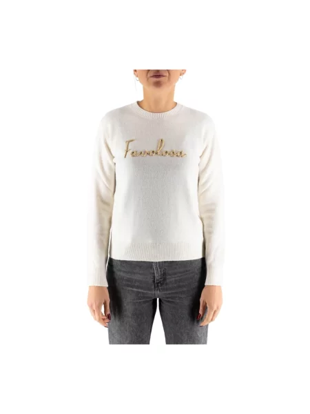 Sweter Mc2 Saint Barth wełniany biały