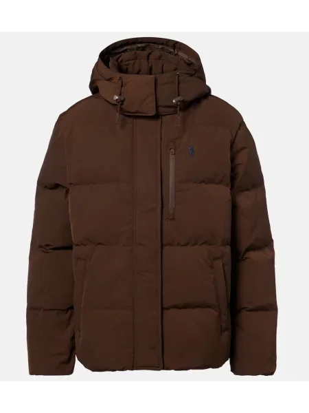 Matlasat geacă cu puf Polo Ralph Lauren maro