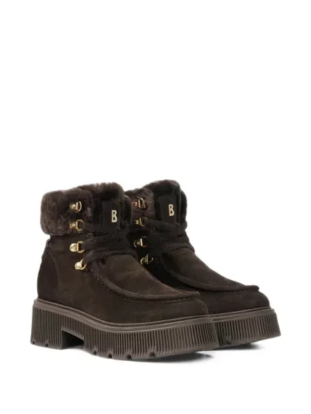 Botine Bogner din piele de oaie maro