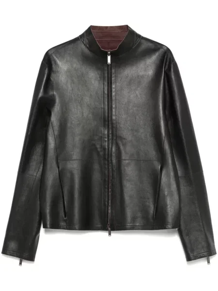 Geanta de piele Emporio Armani negru