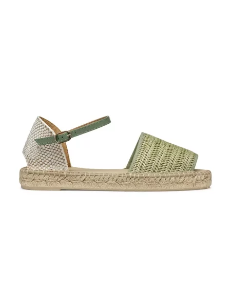 Espadrile Geox D LAMPEDUSA zelena