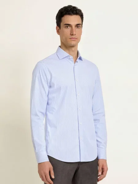 Boss Koszula Joe Regular Fit blau biała